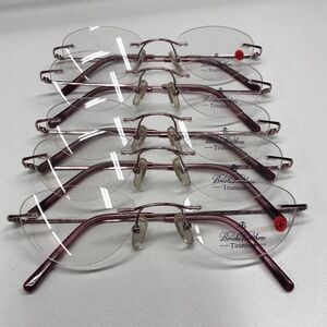 (lot)  Brooks Brothers BB487T 1228T Pink Titanium Glasses/Eyeglasses
